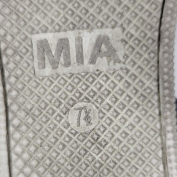 Mia Kyleigh Sandals Womens 7.5 Brown Leopard Suede Leather Platform Ankle Strap - Picture 3 of 13